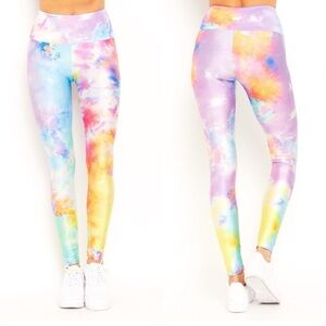 Goldsheep Neon Tie Dye Leggings Workout Athletic